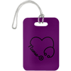 AnchorFinds.com Travel Purple Nurse Heart Luggage Bag Tag