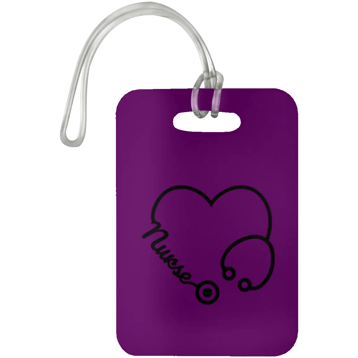 AnchorFinds.com Travel Purple Nurse Heart Luggage Bag Tag