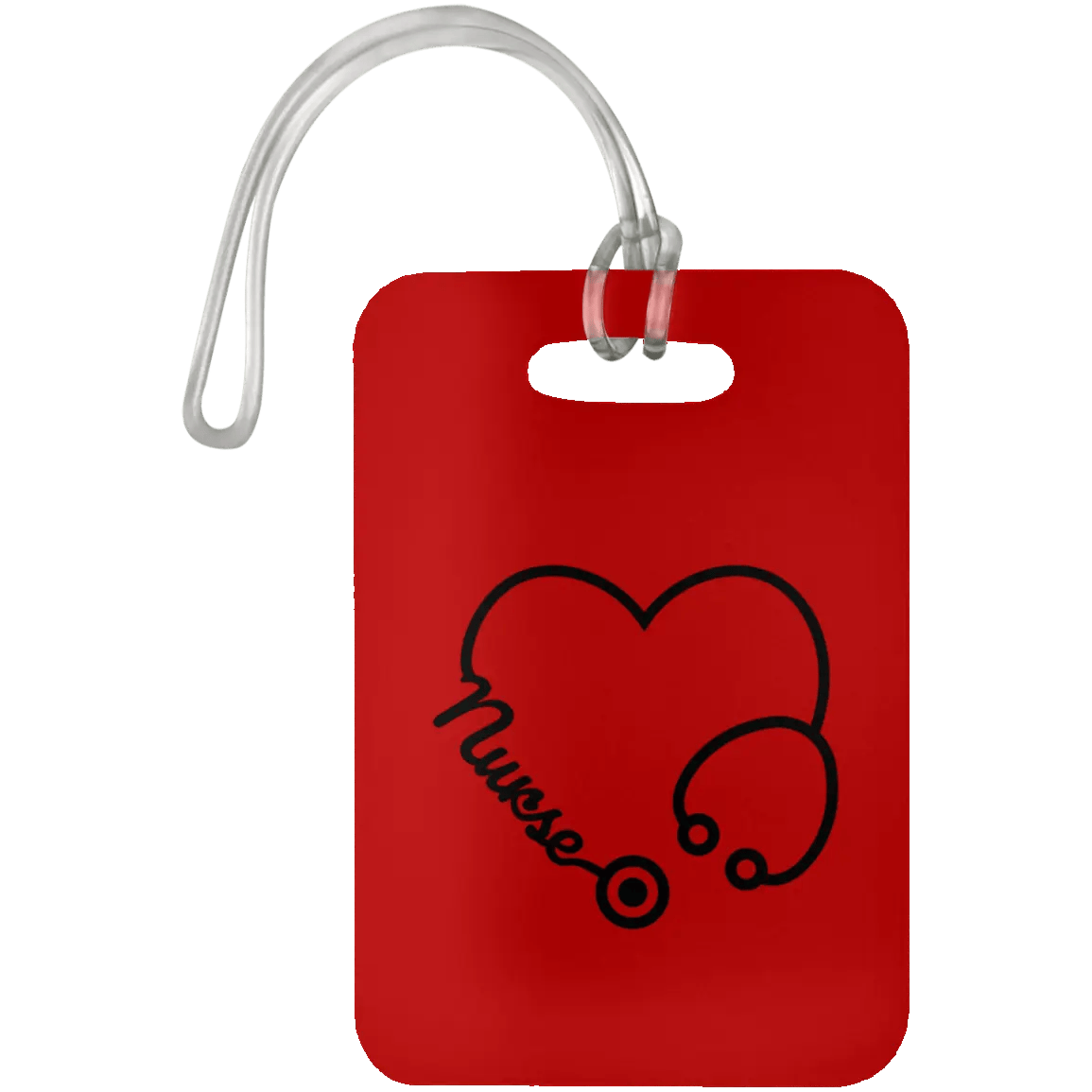 AnchorFinds.com Travel Red Nurse Heart Luggage Bag Tag
