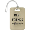 AnchorFinds.com Travel Tan Best Friends Forever Luggage Bag Tag ✈️🧳💕: Travel in Style with Your Bestie