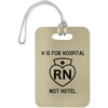 AnchorFinds.com Travel Tan H Is For Hospital, Not Hotel: Add Humor to Your Travels with This Luggage Bag Tag