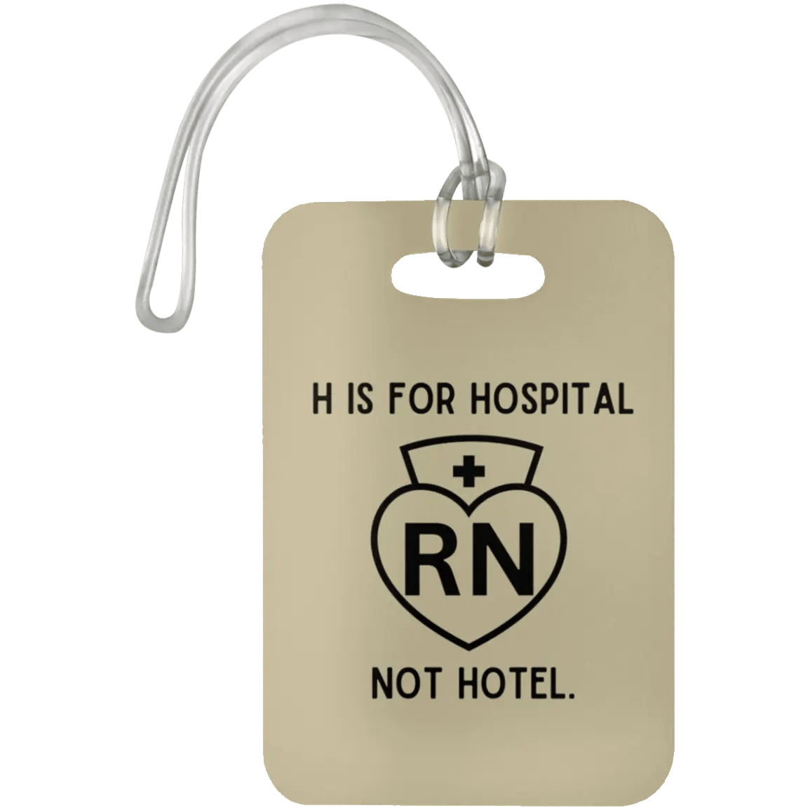 AnchorFinds.com Travel Tan H Is For Hospital, Not Hotel: Add Humor to Your Travels with This Luggage Bag Tag