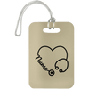 AnchorFinds.com Travel Tan Nurse Heart Luggage Bag Tag