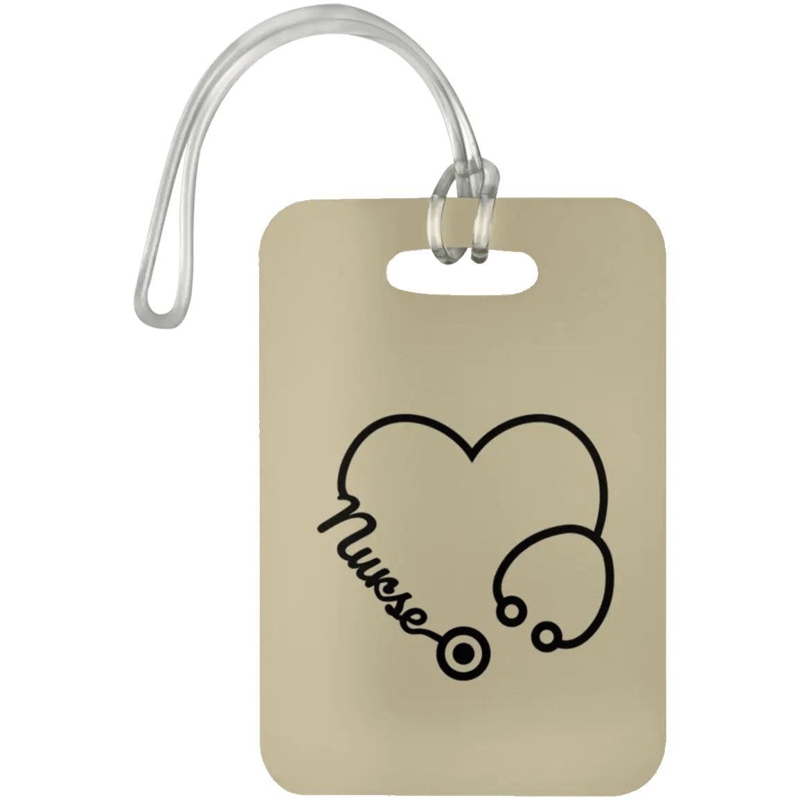 AnchorFinds.com Travel Tan Nurse Heart Luggage Bag Tag