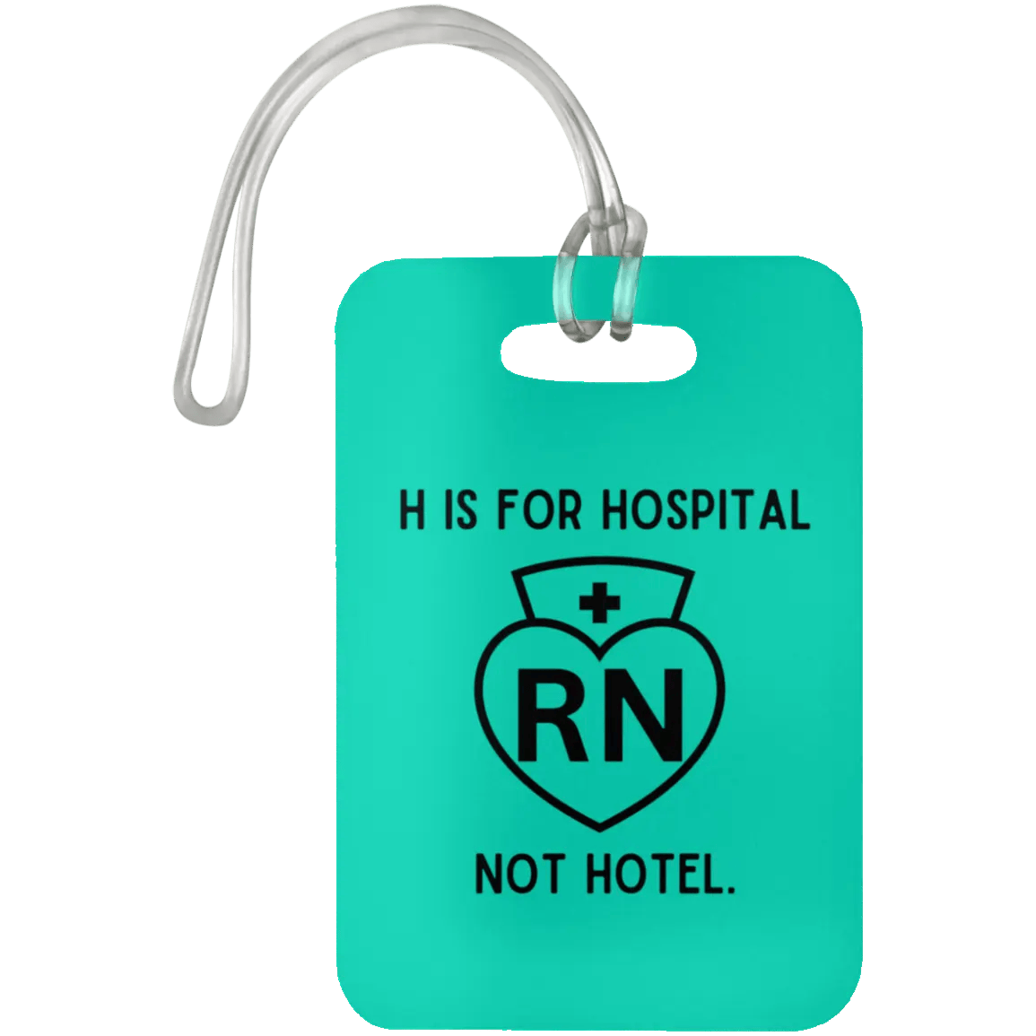 AnchorFinds.com Travel Teal H Is For Hospital, Not Hotel: Add Humor to Your Travels with This Luggage Bag Tag
