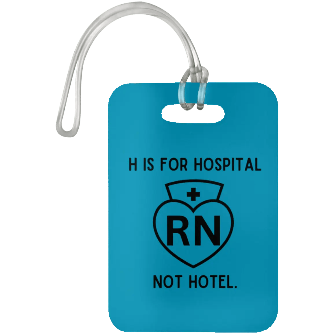 AnchorFinds.com Travel Turquoise H Is For Hospital, Not Hotel: Add Humor to Your Travels with This Luggage Bag Tag