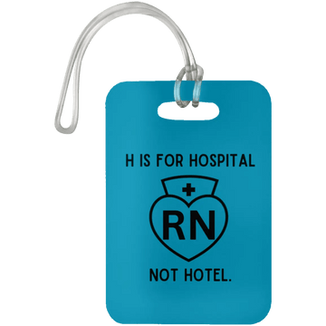 AnchorFinds.com Travel Turquoise H Is For Hospital, Not Hotel: Add Humor to Your Travels with This Luggage Bag Tag