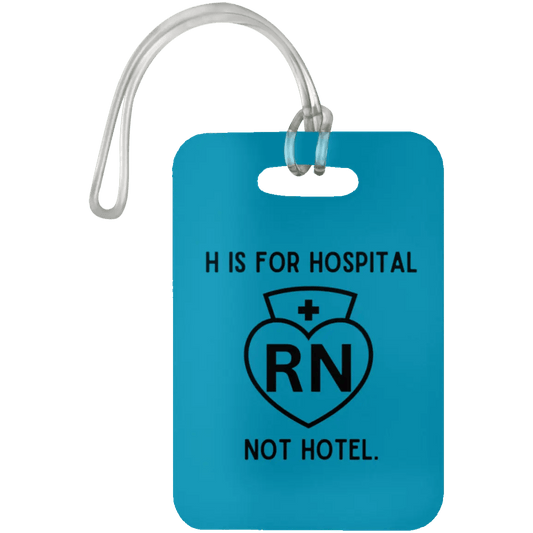 AnchorFinds.com Travel Turquoise H Is For Hospital, Not Hotel: Add Humor to Your Travels with This Luggage Bag Tag