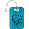 AnchorFinds.com Travel Turquoise Nurse Heart Luggage Bag Tag
