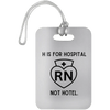 AnchorFinds.com Travel White H Is For Hospital, Not Hotel: Add Humor to Your Travels with This Luggage Bag Tag