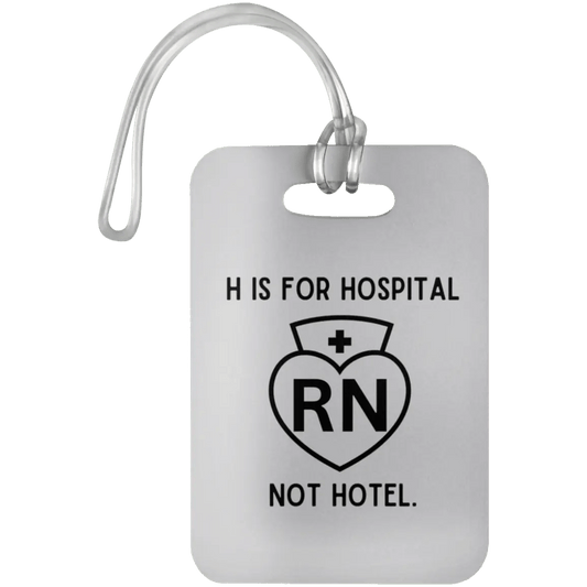 AnchorFinds.com Travel White H Is For Hospital, Not Hotel: Add Humor to Your Travels with This Luggage Bag Tag