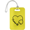 AnchorFinds.com Travel Yellow Nurse Heart Luggage Bag Tag