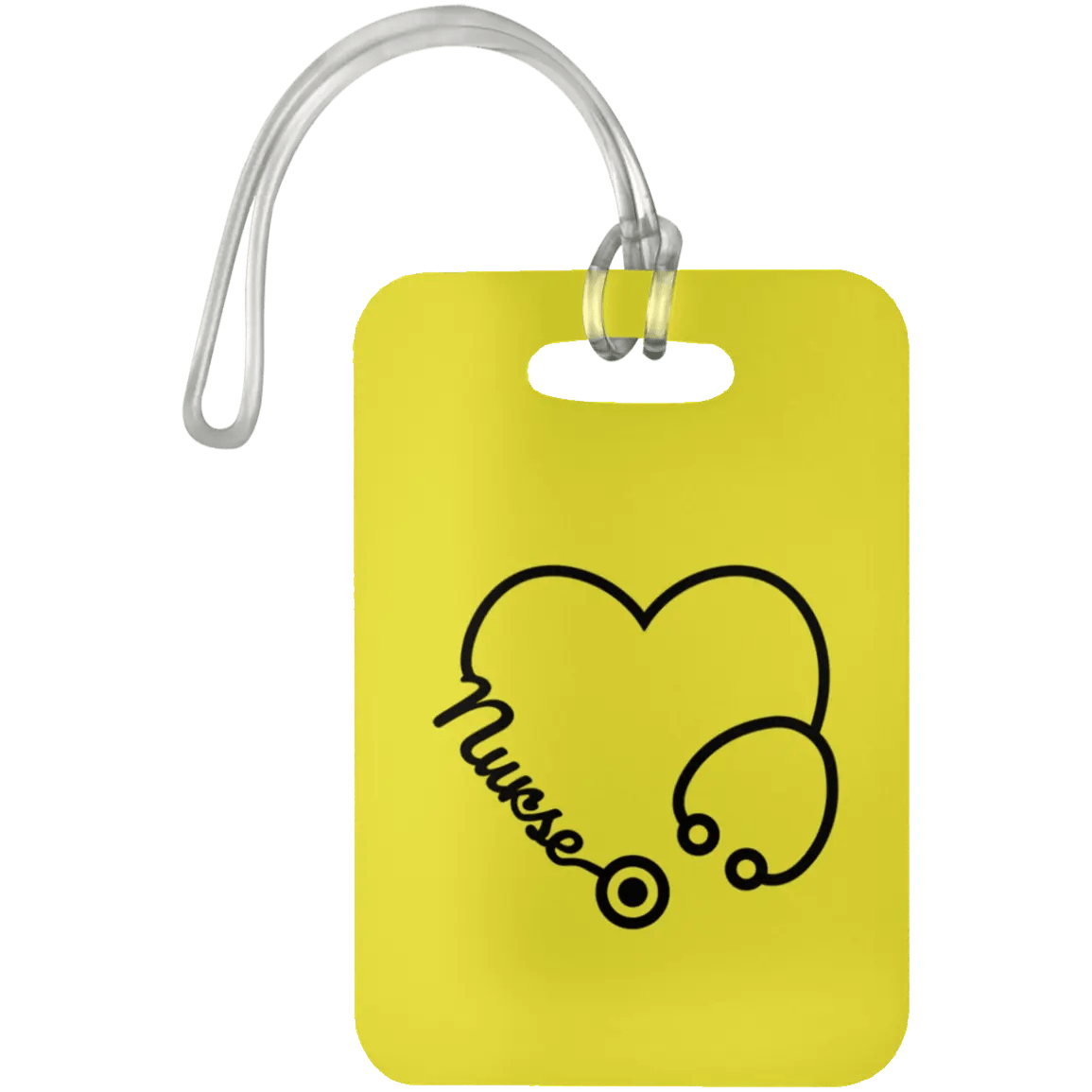 AnchorFinds.com Travel Yellow Nurse Heart Luggage Bag Tag