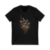 AnchorFinds.com V-neck S / Black Wildflower Unisex Jersey Short Sleeve V-Neck Tee