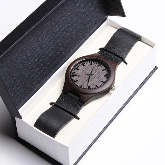 AnchorFinds.com Watches Standard Box / Thanks for standing by Groomsmen Wooden Watch: Bold, Timeless, and Truly Memorable