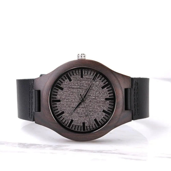 AnchorFinds.com Watches Standard Box / Your support means Groomsmen Wooden Watch: Bold, Timeless, and Truly Memorable