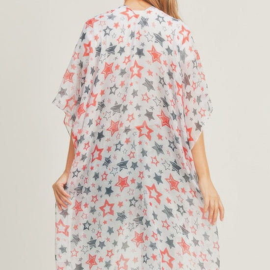 AnchorFinds.com White / One size fits all Multi Star Kimono