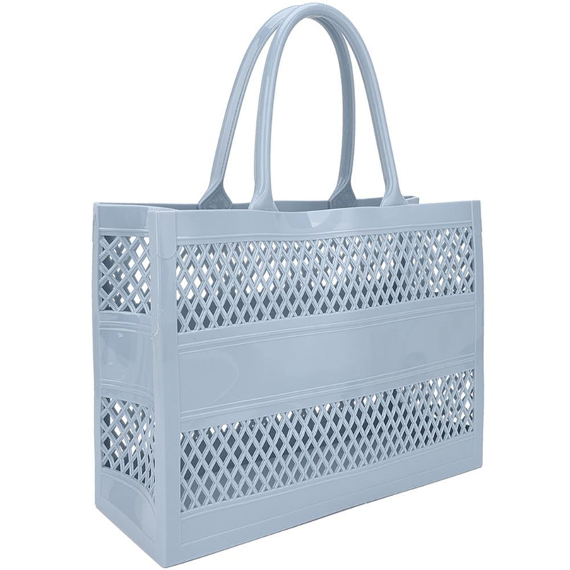 Blue Smooth Vented Handle Tote Bag