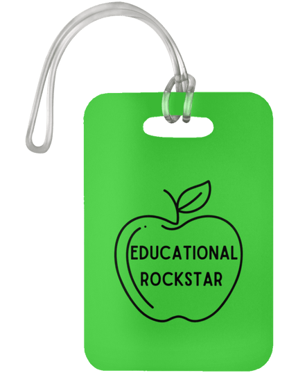 Educational Rockstar / Kelly #1 Teacher Luggage Bag Tags