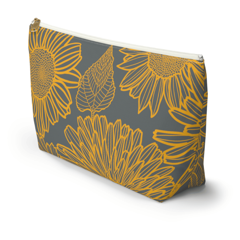 Gray / Small 🌸 Flower Accessory Pouch: Where Utility Blossoms into Style! 🌸
