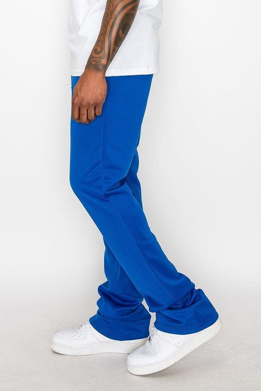 M Solid Flare Stacked Track Pants