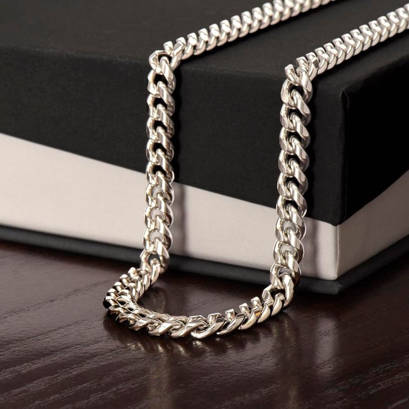 Polished Stainless Steel / Standard Box Cuban Link Necklace